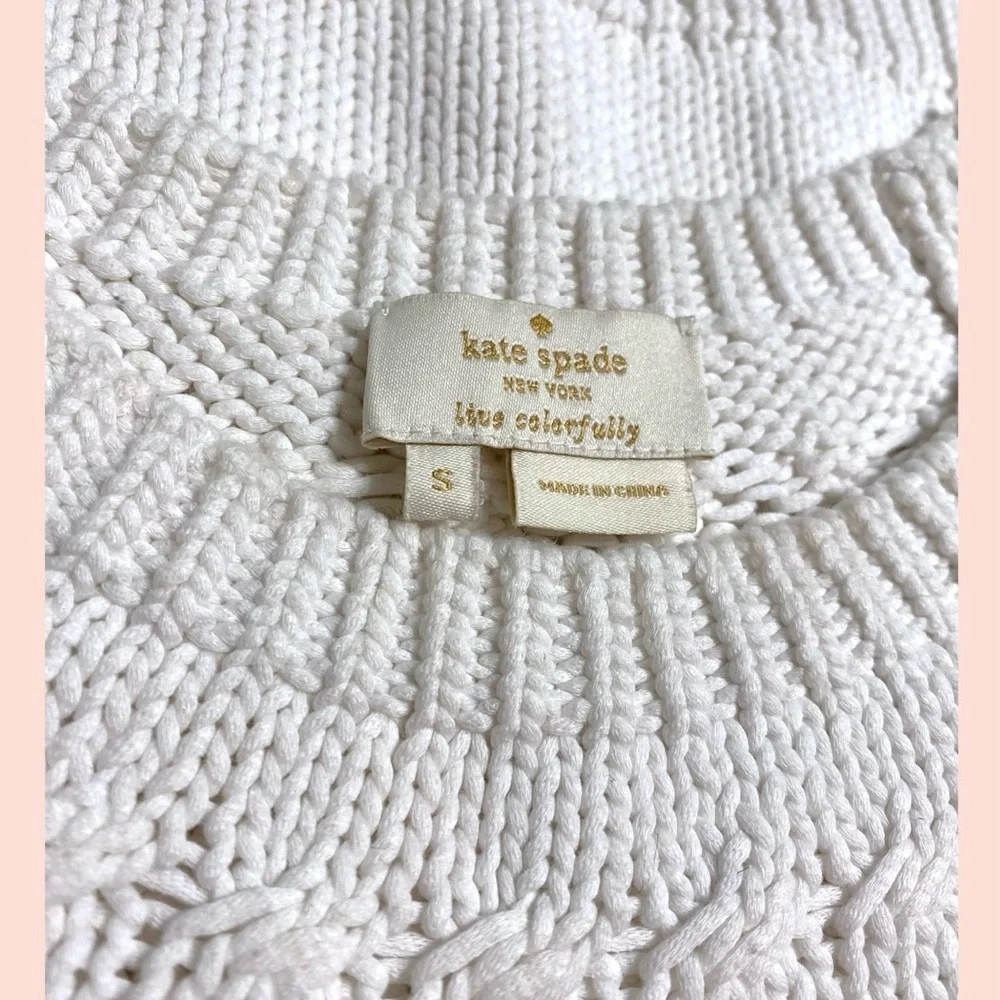 Kate Spade Open Stitch Short Sleeve Sweater